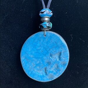 Clay Pendant Necklace Handmade by Me OOAK